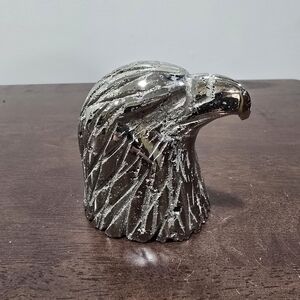 Pyrite Eagle's Head Carving